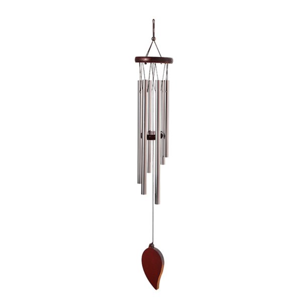 HGYCPP Classic Solid Wood Aluminum Tube Creative Metal Wind Chime Hanging Decoration
