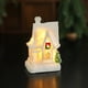 thumbnail image 3 of Decoraciones navideñas, adornos navideños, regalos navideños, cabaña de resina para decoración navideña, casa de nieve blanca brillante, adornos de escritorio, regalos navideños, decoración de micropa, 3 of 3