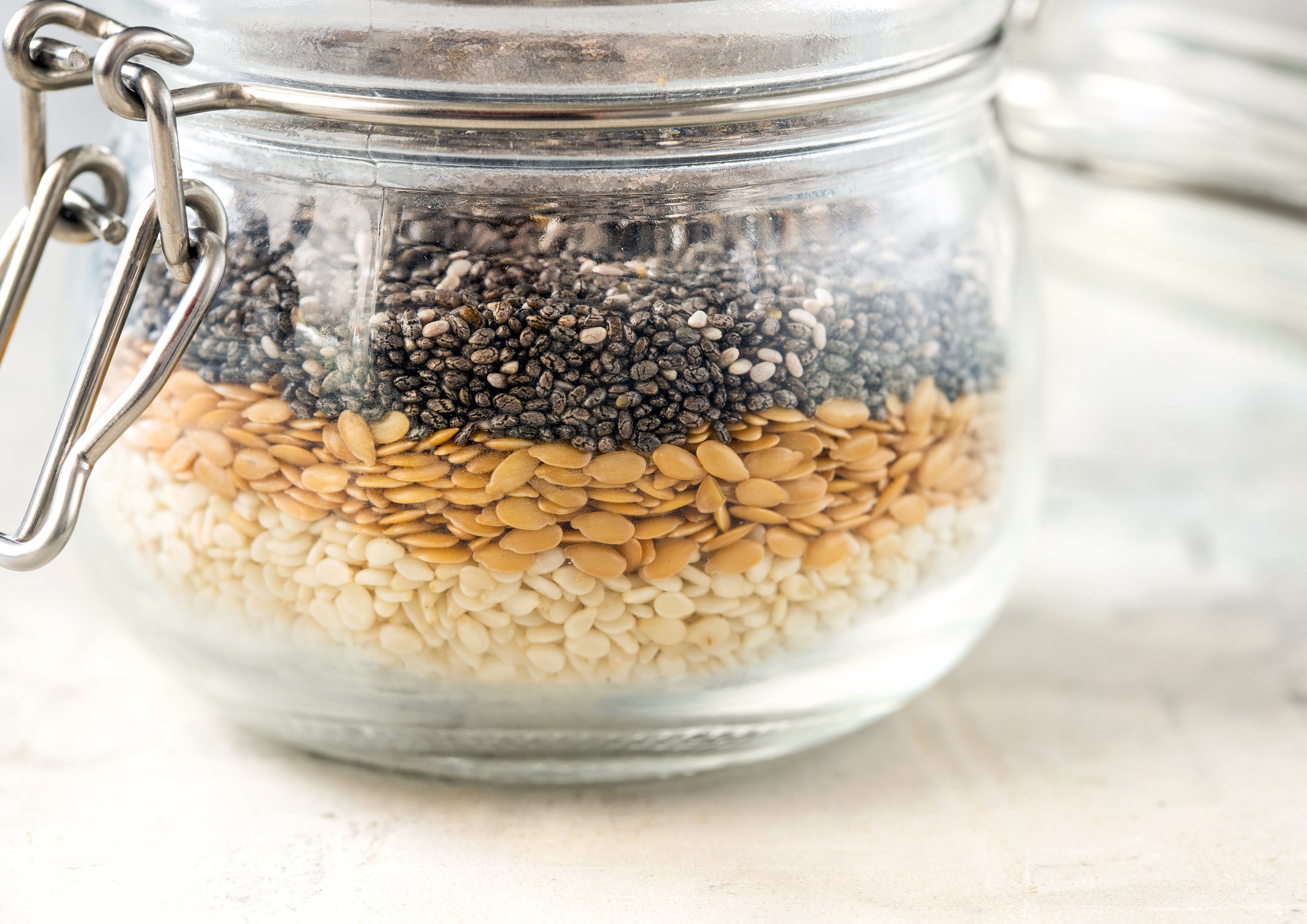 Organic Omega-3 Seeds Mix with Flax, Chia and Sesame, 10 Pounds - Non-GMO, Raw, Vegan - by Food to Live