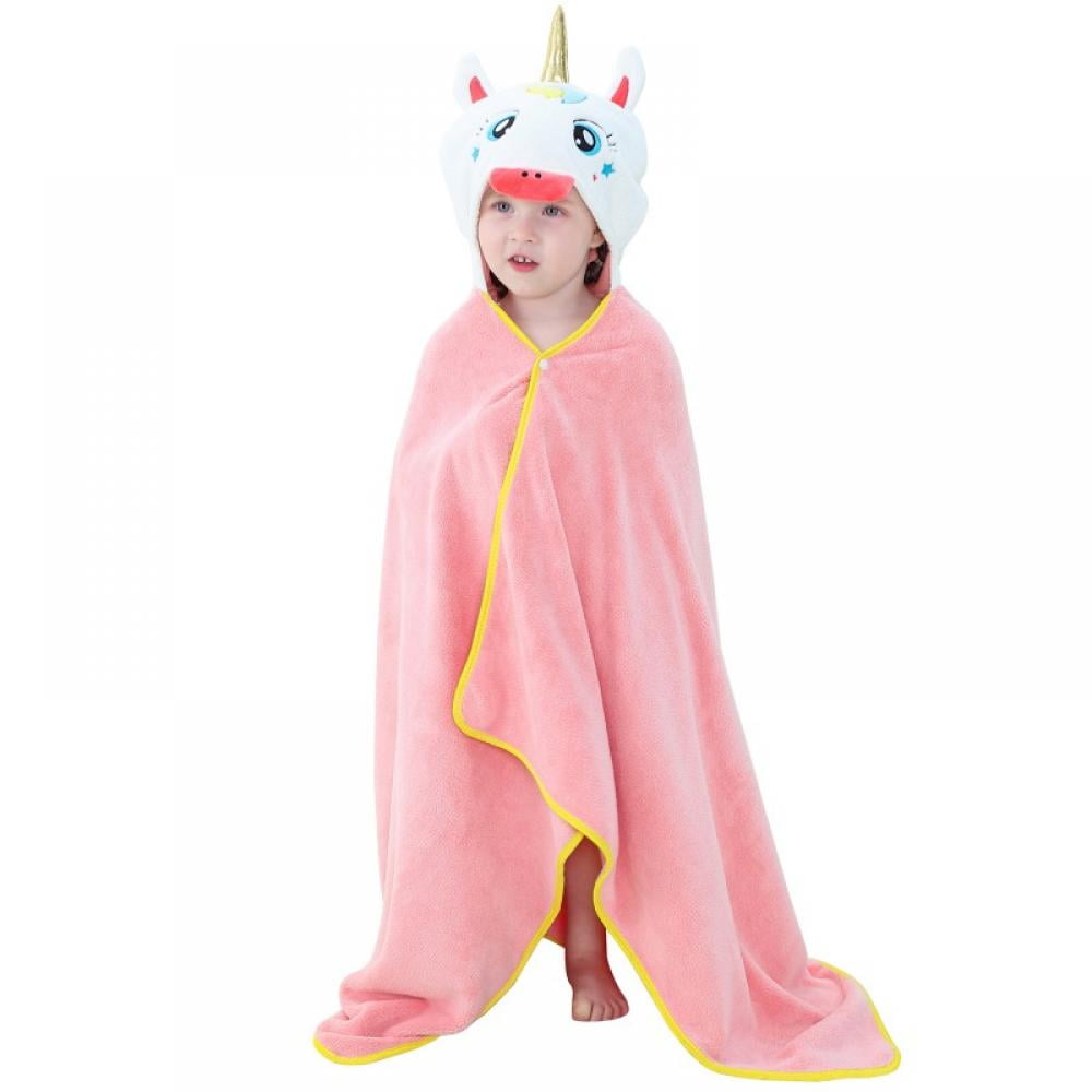 Monfince Hooded Towel for Kids Cartoon Animal Design Ultra Soft and
