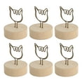 thumbnail image 4 of 10PCS Numéro de Table Titulaire Log Base Chat Forme Place Titulaire de Carte Simple Mignon Type Vertical Nom Carte Clips pour la Décoration de Table, 4 of 8