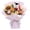 Pink, variant on 13.8in Graduation Bouquet Pink Knitting Flower Bouquet with Bear Doll Suitable for Graduation Gift Giving and Party Decoration