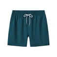 thumbnail image 3 of Pdbokew Mens Swim Trunks Quick Dry Swim Shorts with Lining Beach Shorts With Zipper Pockets Darkgreen -34, 3 of 7