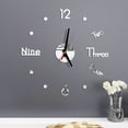 thumbnail image 1 of Vaidha DIY Wall Clock 3D Mirror Sticker Home Office Decor Clock, 1 of 4