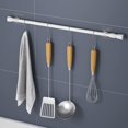 thumbnail image 5 of 2pcs Spring Tension Curtain Rods, STONCEL Cupboard Bars Extendable 15.7-28 inch with 4 Rod Holders, Adjustable Small Curtain Rod for Bathroom Wardrobe Bookshelf DIY Projects (White), 5 of 7