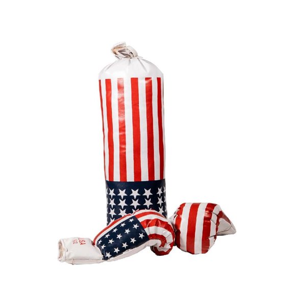 SportX 2006657 Punching Bag with Gloves Set, Multi Colour