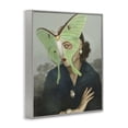 thumbnail image 2 of Stupell Industries Art Deco Naturalist Portrait with Moth Gray Framed Giclee Art, 24 x 30, by Victoria Barnes, 2 of 8