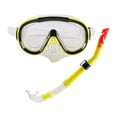 thumbnail image 3 of Conjunto de snorkel Colamx Gafas de natación Máscara de buceo Amarillo Claro, 3 of 8