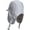 Pl15-white, variant on Waterproof Trapper Hat with Brim Men Women Ushanka Hats Fleece Winter Warm Trooper Ski Hat Visor Ear Flap Hat