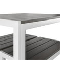 thumbnail image 5 of Afuera Living 3-Piece Modern Aluminum Outdoor Bistro Set in Silver, 5 of 10