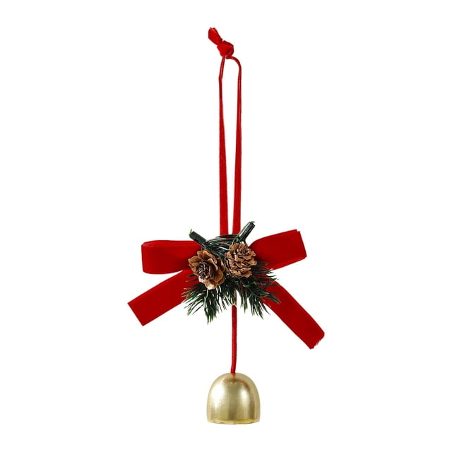 Décorations de Noël d'Intérieur en Velours Nœud Pin Rideau de Fenêtre Accent