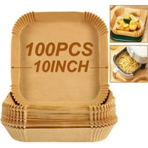 Air Fryer Sheets Liners for Ninja AG301 Grill, AF141, Cosori Air Fryer, 9 Inch Square Air Fryer Parchment Paper Filters for 5 to 8 Qt Basket, Ninja Foodi Grill Accessories (Set of 100)