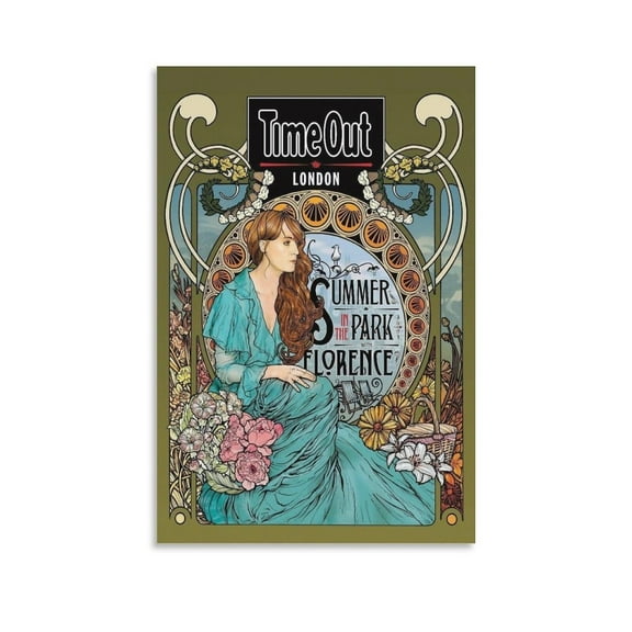 Florence And The Machine Tour Music Album Cover Canvas Poster Wall Decorative Art Painting Living Room Bedroom Decoration Gift