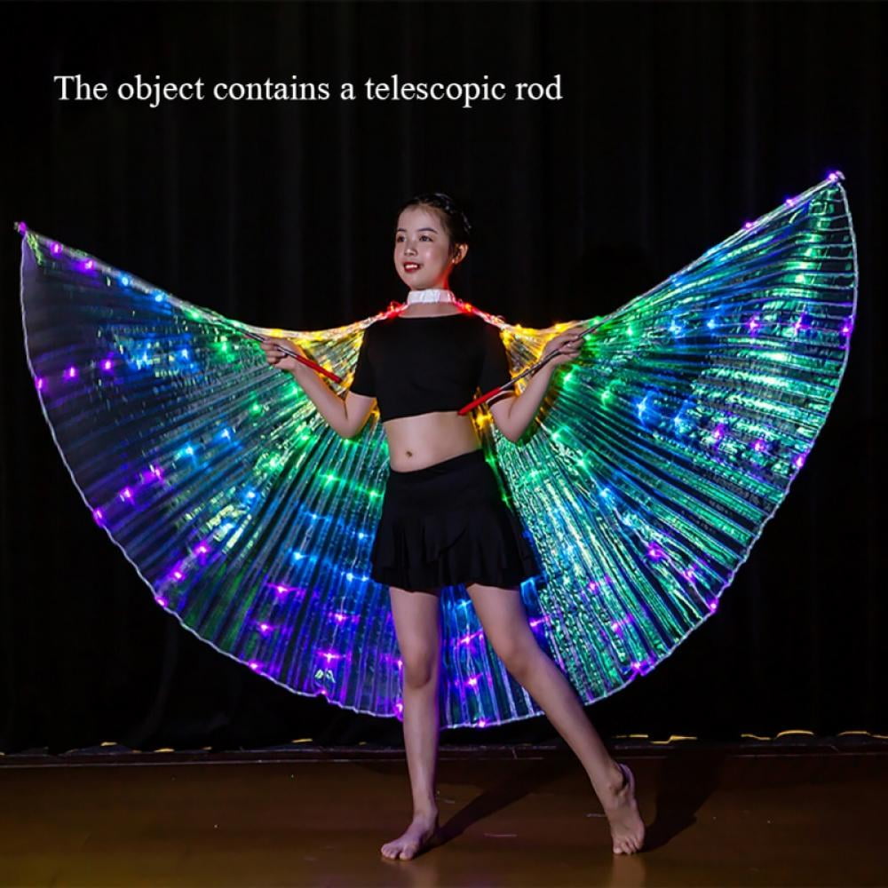 Girls Kid Butterfly Wings Belly Dance Costume Children Angel Isis Wing Accessory 