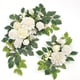 thumbnail image 1 of Letrero de bienvenida con diseño de estampado floral para decoración de boda, 2 unidades, color blanco, 1 of 8