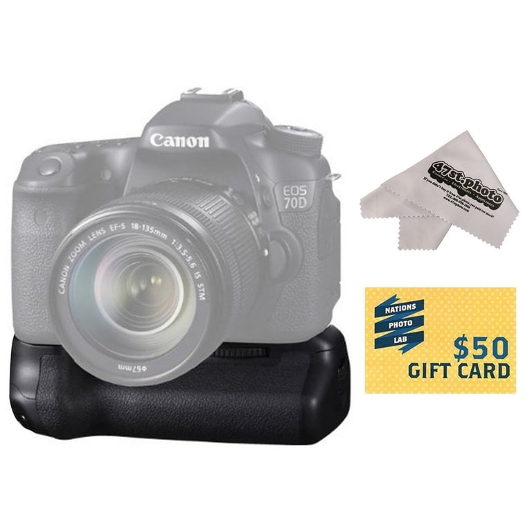 Opteka BG-E14 Replacement Vertical Battery Grip With Sure Grip Opteka BG-E14 Replacement Vertical Battery Grip With Sure Grip