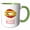 Green/White, variant on 3drose, Woman Lips, Flag of Spain. Spanish Kiss Text. Funny Patriotic Gift, 11oz Mug
