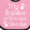 thumbnail image 4 of Inktastic Grandma Grandpa Love Me Girls Boys or Girls Baby Bib, 4 of 4