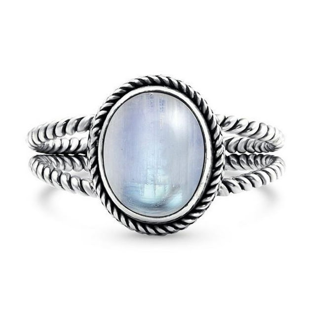Anillos para mujer, regalos para mujer, anillo de moda con forma de piedra luminosa para boda y compromiso.