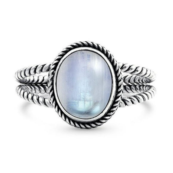 EGNMCR Rings Retro Women's Wedding Engagement Luminous Stone Shape fashion ring