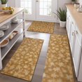 thumbnail image 2 of Golden Christmas Snowflake Pattern Kitchen Rugs Sets Of 3,Kitchen Runner Rugs Non Skid Washable,Decorative Kitchen Floor Mats for Kitchen,Sink,Laundry,17"x30"+ 17"x47" + 17"x59", 2 of 6