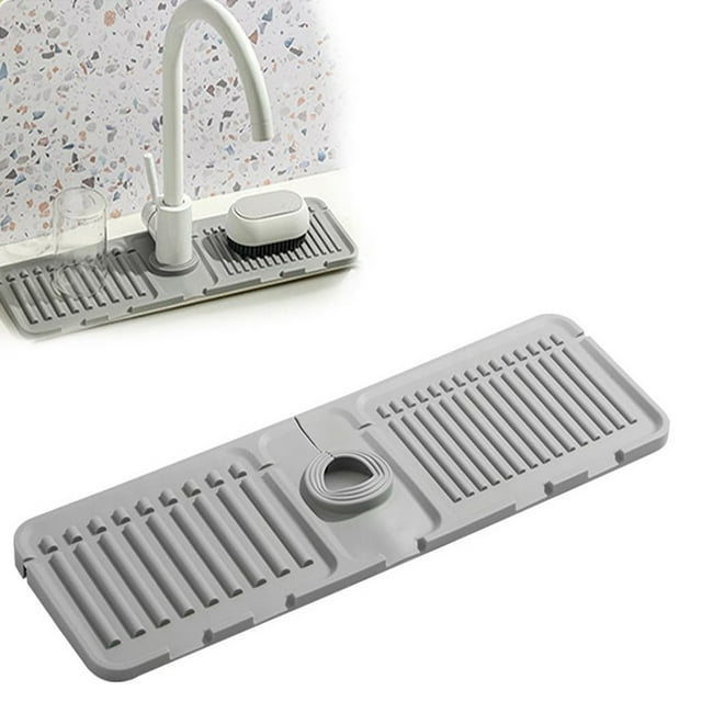 Nilvkv Drainage Mat Raised Ramp New Sink Drainage Placemat Sink Non-Slip