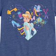 thumbnail image 3 of Disney Princess - Cinderella Heart - Youth Girls Fitted Short Sleeve T-Shirt, 3 of 5