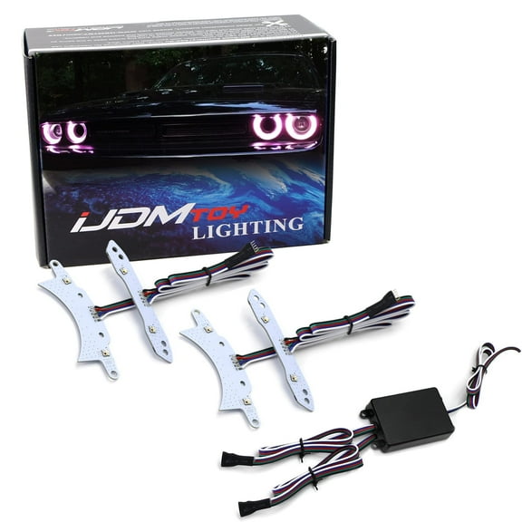 RGBW Multicolor LED Circuit Board Ambient Lighting Kit For Dodge 2015-2023 Challenger, Control_by_Smartphone