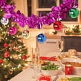 thumbnail image 1 of Christmas Decoration, Rattan Flower Ribbon, Mood Scene Arrangement, Colorful Strip Top Creative Pendant for Party and Holiday Decor Akmoler | Plastic, Hot Pink, 1 of 9