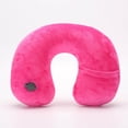 thumbnail image 6 of Inflatable U-Shaped Travel Neck Pillow - Soft Warm Textured Airplane Neck Cushion, Elastic Comfortable Blow-Up Neck Support, Portable Inflatable Neck Pillow for Travel Commuting, 6 of 9