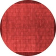 thumbnail image 1 of Ahgly Company Machine Washable Indoor Round Abstract Red Modern Area Rugs, 8' Round, 1 of 4