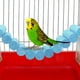 thumbnail image 3 of Soporte de madera para mascotas, cama oscilante, juguete para ardilla, planeador de azúcar, hámster, loro, azul, 3 of 8