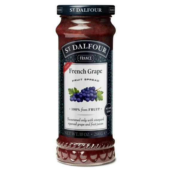 St. Dalfour French Grape Fruit Spread, 100% from Fruit, Vegan & Gluten Free, 10 oz Jar