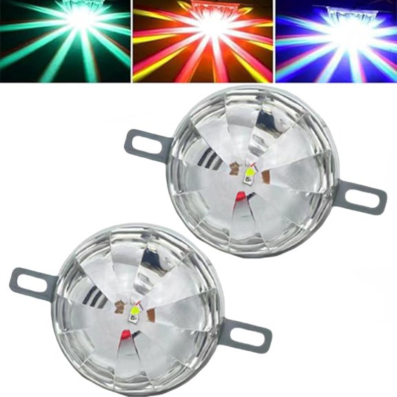 Universal 12V Color Chassis Lights, Universal Waterproof LED Chassis Lights, 12-24V Function LED Watermelon Light Indicator Side Marker Signal Light, Motorcycle Underglow Kit (2pcs)