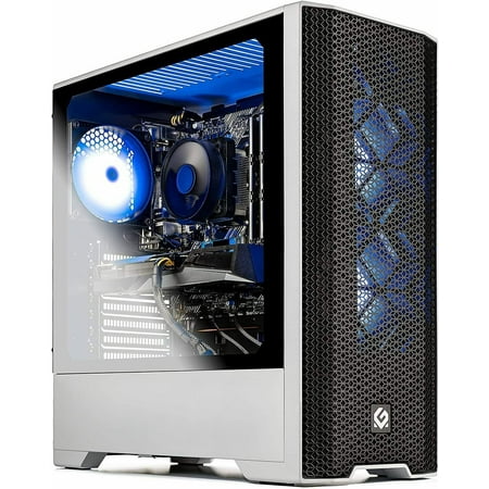 SkytechBlaze 3.0 Gaming PC Desktop – Intel Core i5 10400 2.9 GHz, RTX 3060 Ti, 500GB SSD, 16G DDR4 3200, 600W Gold PSU, AC Wi-Fi, Windows 10 Home 64-bit
