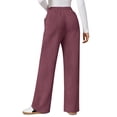 thumbnail image 4 of MOSHU Sweatpants for Women Straight Leg Elastic Waist Spring Fall Pants Casual Lounge Pants Womens Sweatpants with Pockets, 4 of 10