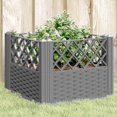 thumbnail image 2 of Jardinera VidaXL gris claro 43,5 x 43,5 x 43,5 cm de polipropileno, 2 of 9