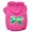 Bright Pink, variant on Lucky Swoosh Screen Print Pet Hoodies