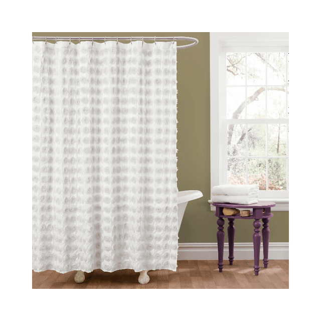 Lush Decor Essential Living Emma Shower Curtain