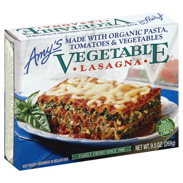 Amy’s Vegetable Lasagna, Made with Organic Pasta & Vegetables, Non GMO