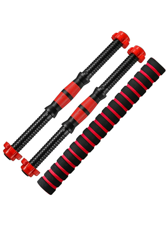 Threaded Dumbbell Handle Bars Extension Bar Set Adjustable Dumbbell Bars for Weight Lifting Home Gym Fitness Exercise