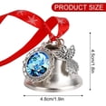 thumbnail image 2 of Shadow Milk Cookie Jingling Bell Ornaments Christmas Bell Tree Hanging Ornament Pendant for Christmas Holiday Decoration Wing Bell, 2 of 7