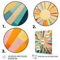 thumbnail image 3 of Designart "Colorful Mid Century Optical Charm III" Abstract Canvas Wall Art, 3 of 5