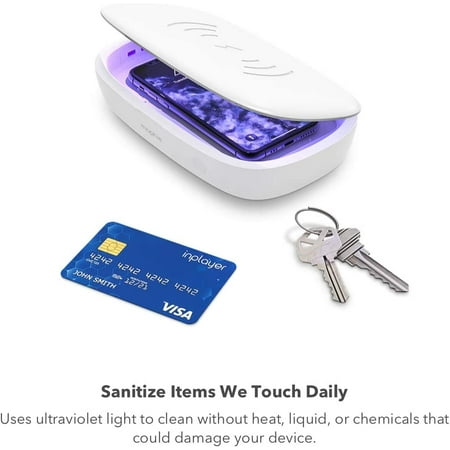 mophie - UV Sanitizer with Wireless Charging - White
