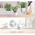 thumbnail image 2 of Feimier 3 Pcs Pots Auto-Arrosants avec Drainage Réservoir Visible Pots Double Couche Plastique, 2 of 11