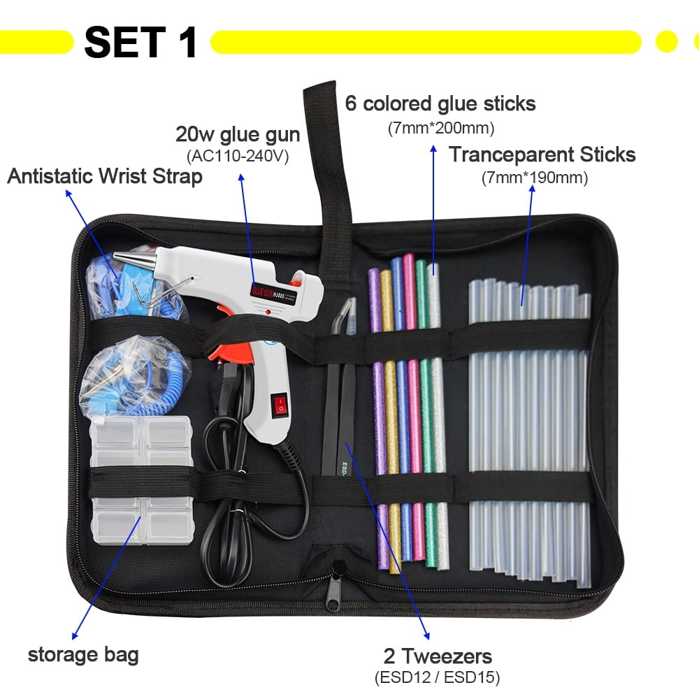 Inspiraflux 6 Piece Cordless High Temperature Glue Gun with Sticks