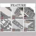 thumbnail image 3 of 2pcs 20cm Drawer Slider Runner Close Slides Ball Bearing Rail Cabinet Hardware--, 3 of 3