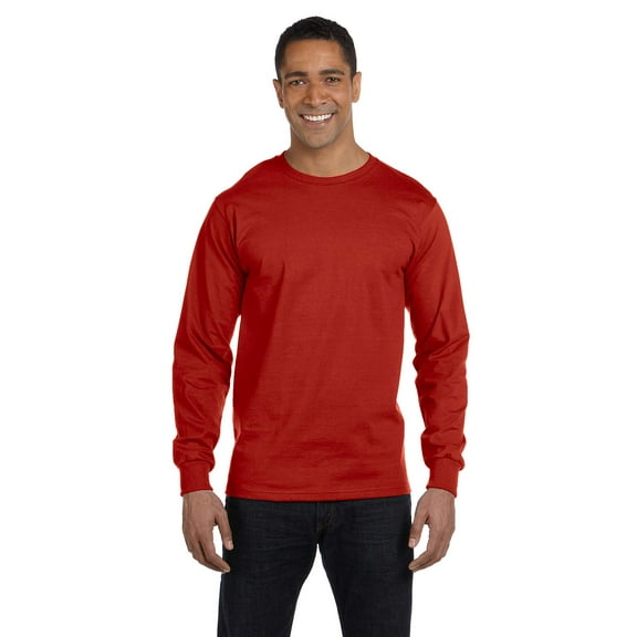 5186 - Hanes Adult Beefy-T Long-Sleeve T-Shirt
