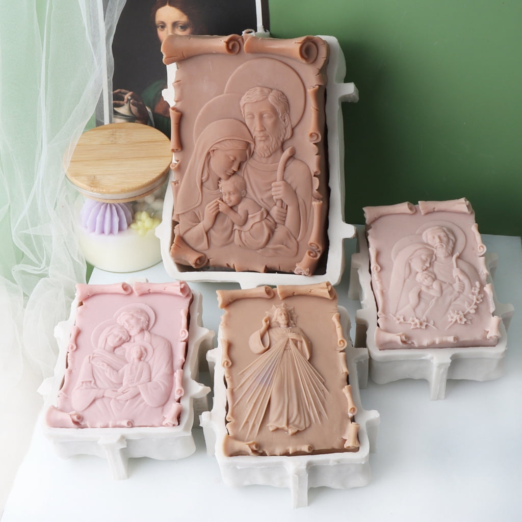WINDLAND Gypsum Casting Mold Silicone Mould for Candle Artistic Home Decoration Molds