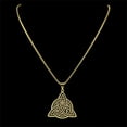 thumbnail image 3 of Viking Witch Celtic Knot Pendant Necklace14K Yellow Gold Men Chain Odin Gothic Necklace Protection Amulet Jewelry nudo de bruja, 3 of 7